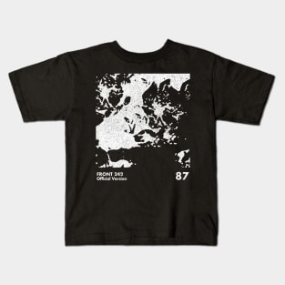 Front 242 / Official Version / Minimalist Graphic Artwork Design Kids T-Shirt